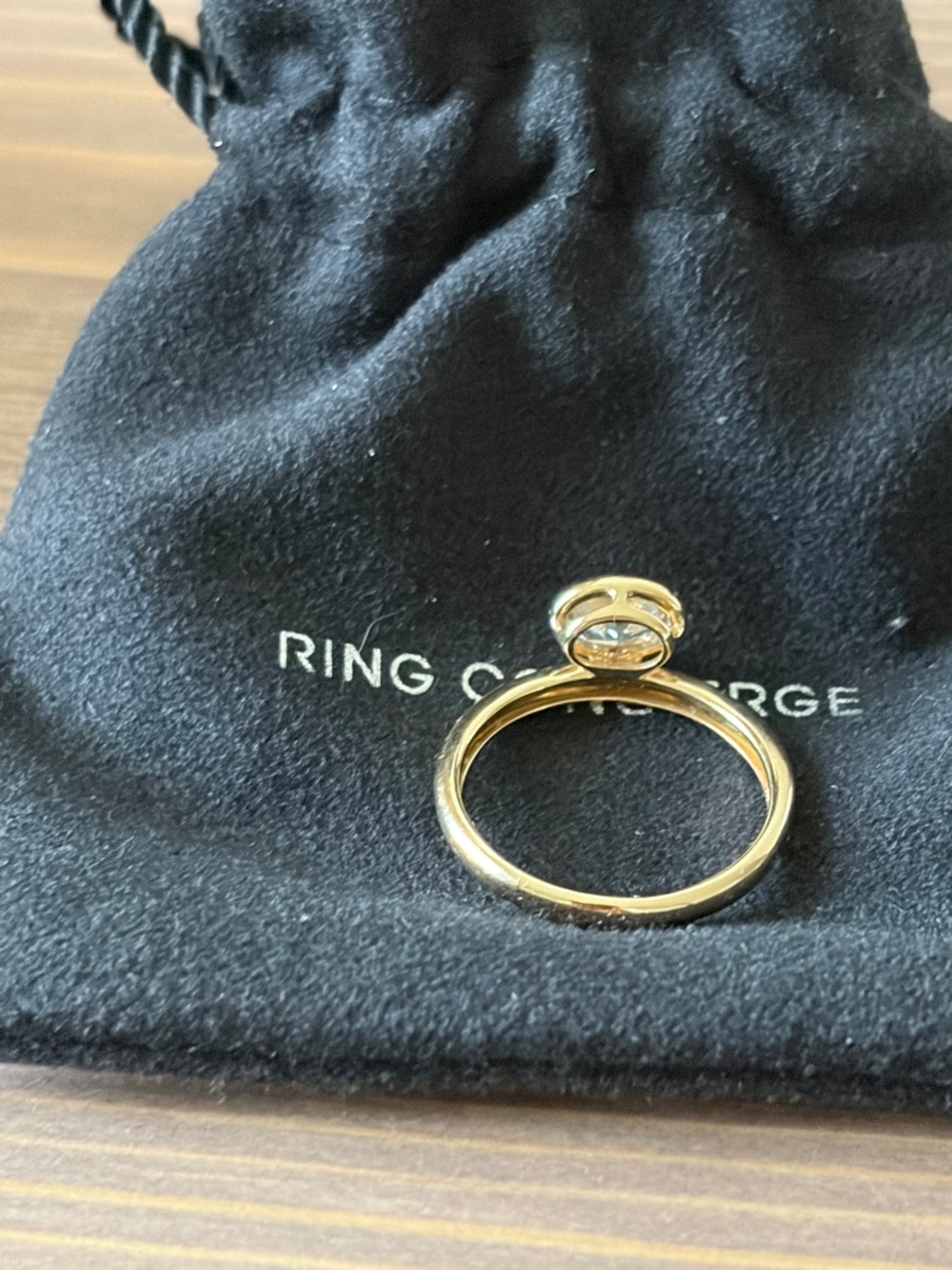 Framed Oval Lab Diamond Ring *Ring Concierge* Size 8 - Picture 7 of 7